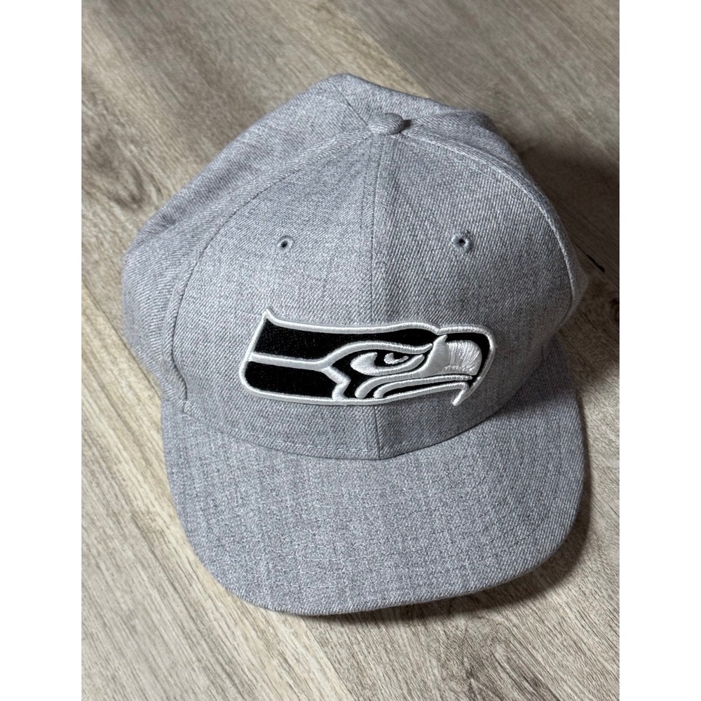 Seattle Seahawks Hat Cap Size 7 1/4 New Era 59Fifty Gray